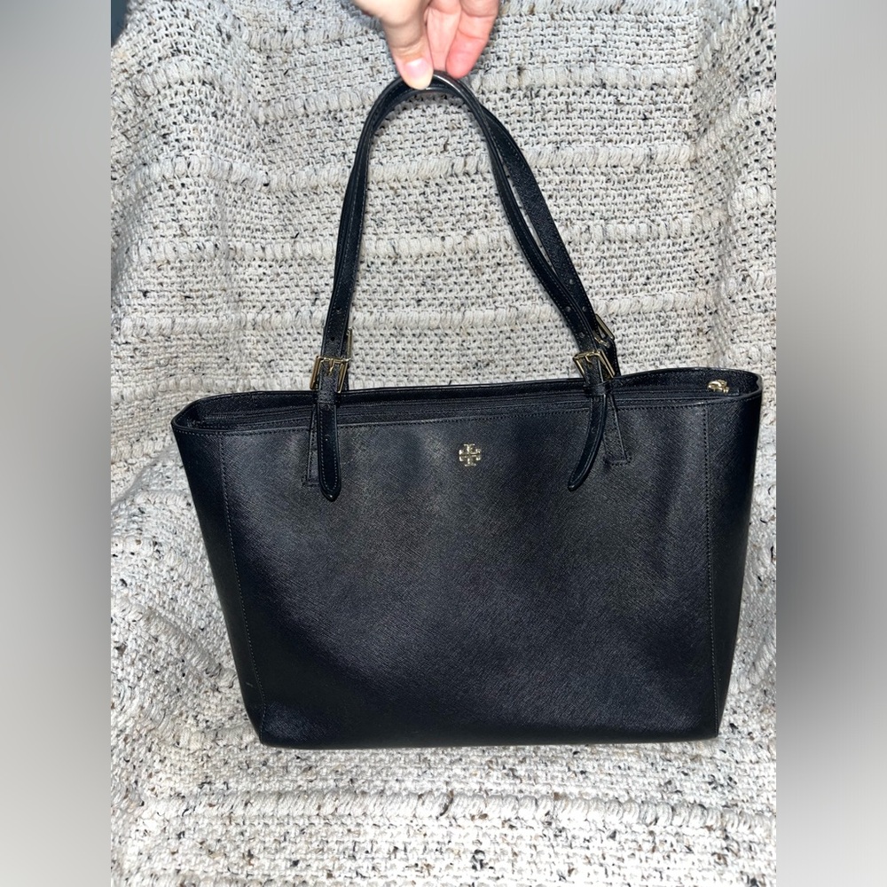 Tory Burch Black Leather Tote